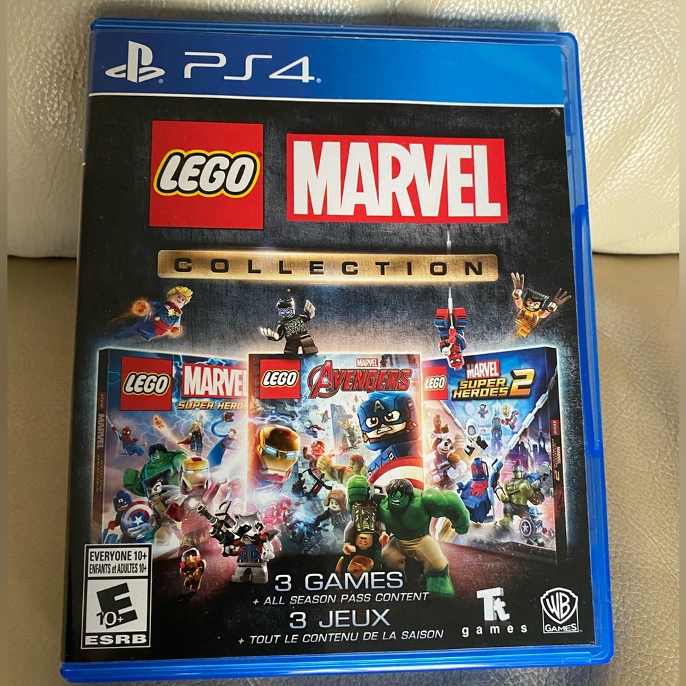 PS4 LEGO MARVEL COLLECTION 3 games: Marvel Super Heros, Heros 2 & Lego Avengers